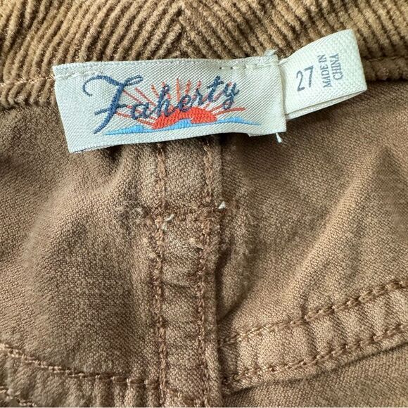 Faherty brown corduroy pants size 27 - Picture 4 of 5